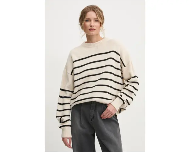 Answear Lab pulover din amestec de lana femei, culoarea negru, light