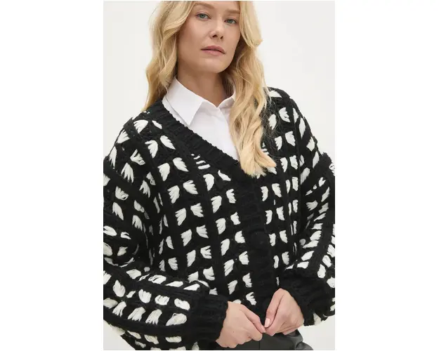Answear Lab cardigan femei, culoarea negru