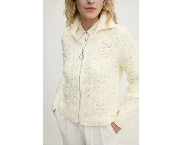 Answear Lab cardigan femei, culoarea bej, calduros