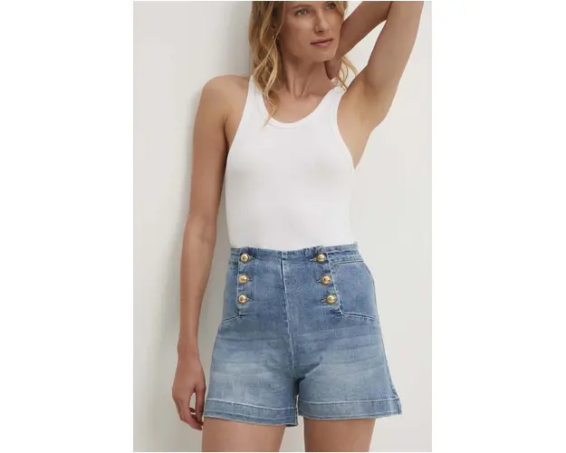 Answear Lab pantaloni scurti femei, neted, high waist