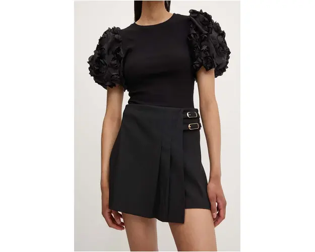 Answear Lab fusta pantaloni culoarea negru, neted, high waist