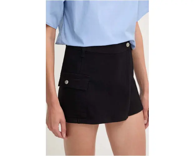 Answear Lab fusta pantaloni culoarea negru, neted, high waist