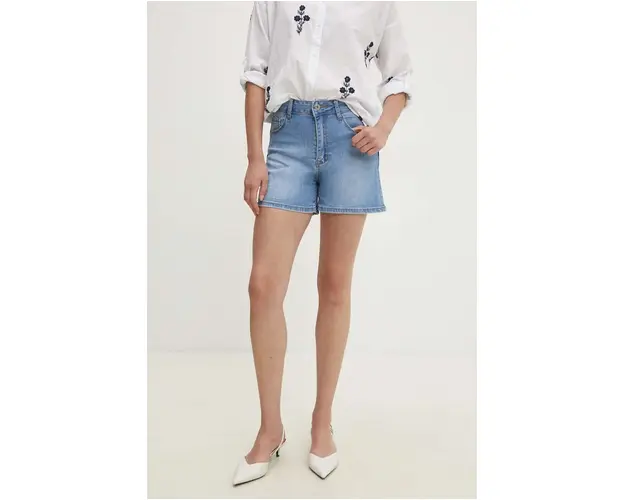 Answear Lab pantaloni scurti femei, neted, high waist