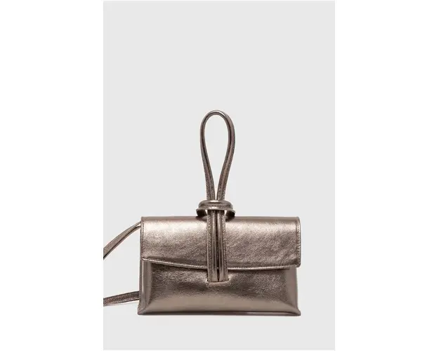 Answear Lab poseta de piele culoarea maro