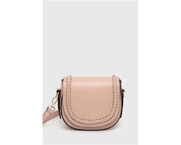 Answear Lab poseta de piele culoarea roz