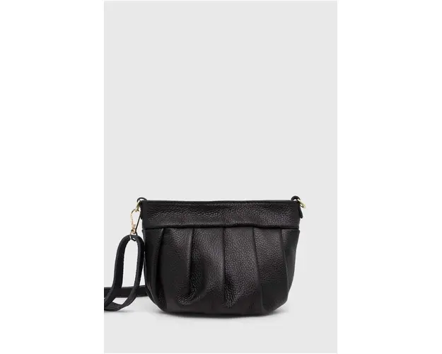 Answear Lab poseta de piele culoarea negru