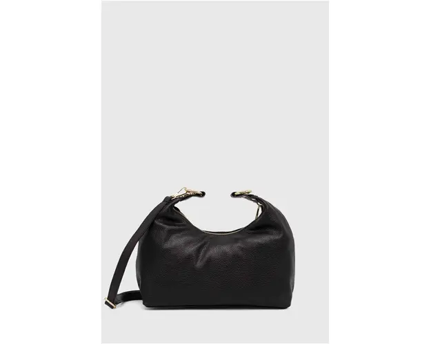 Answear Lab poseta de piele culoarea negru