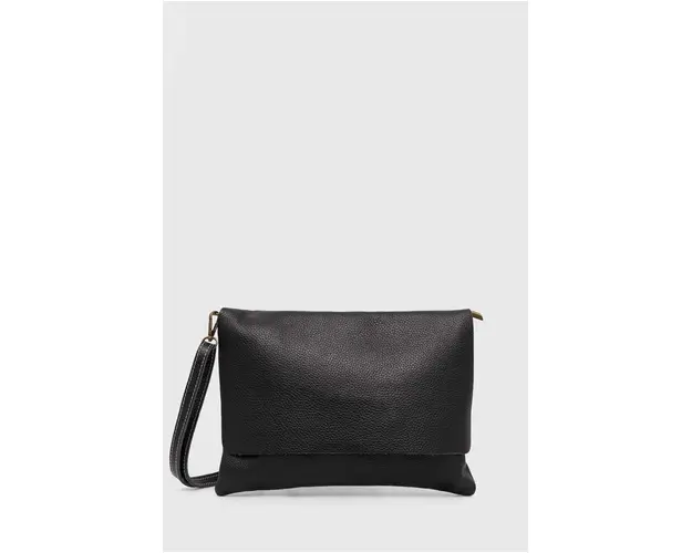 Answear Lab poseta piele culoarea negru