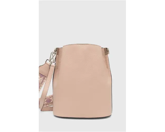 Answear Lab poseta de piele culoarea roz