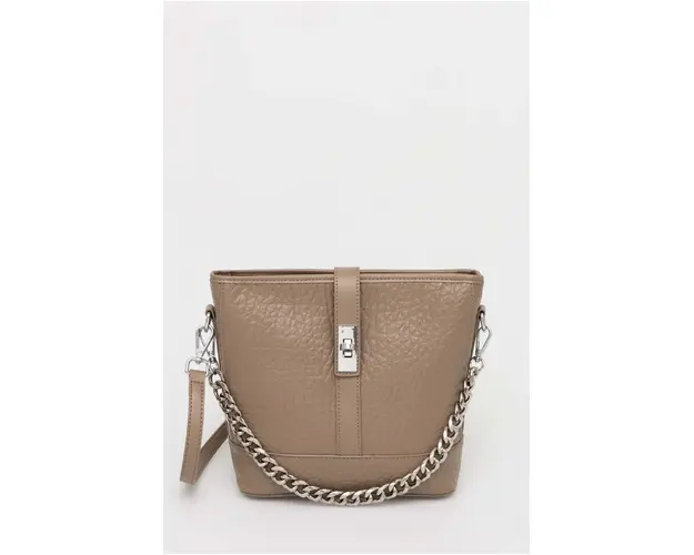 Answear Lab poseta de piele culoarea bej