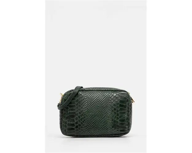 Answear Lab poseta de piele culoarea verde