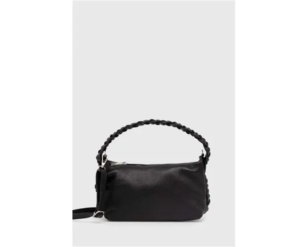 Answear Lab poseta de piele culoarea negru