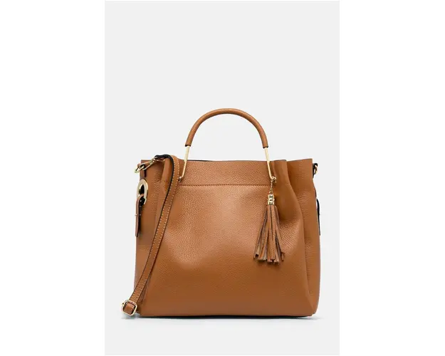 Answear Lab poseta de piele culoarea maro