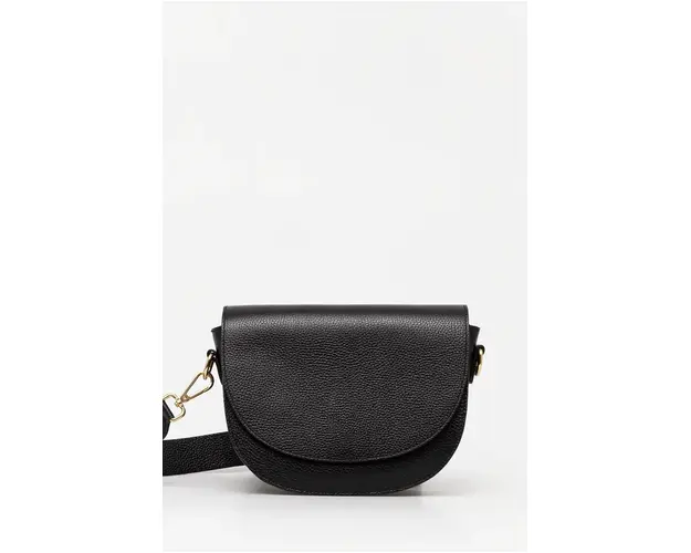 Answear Lab poseta de piele culoarea negru