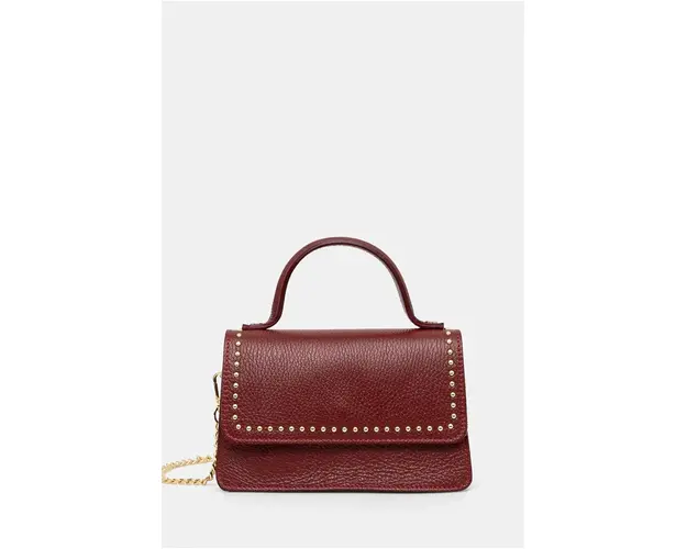 Answear Lab poseta de piele culoarea rosu