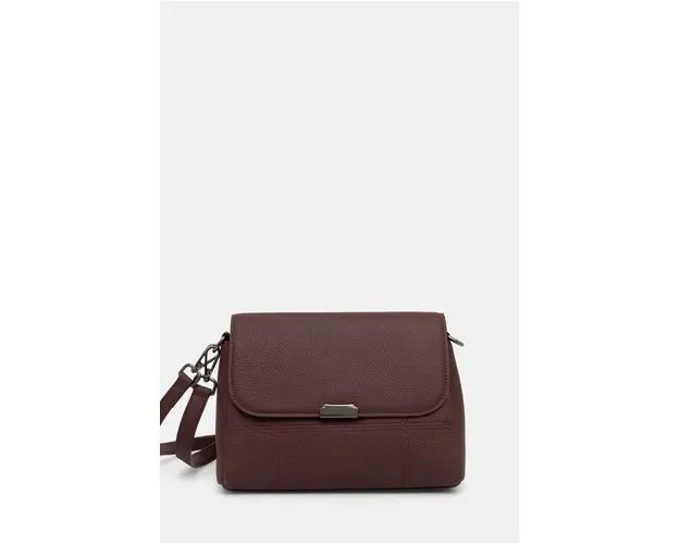 Answear Lab poseta de piele culoarea bordo