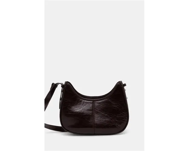 Answear Lab poseta de piele culoarea bordo
