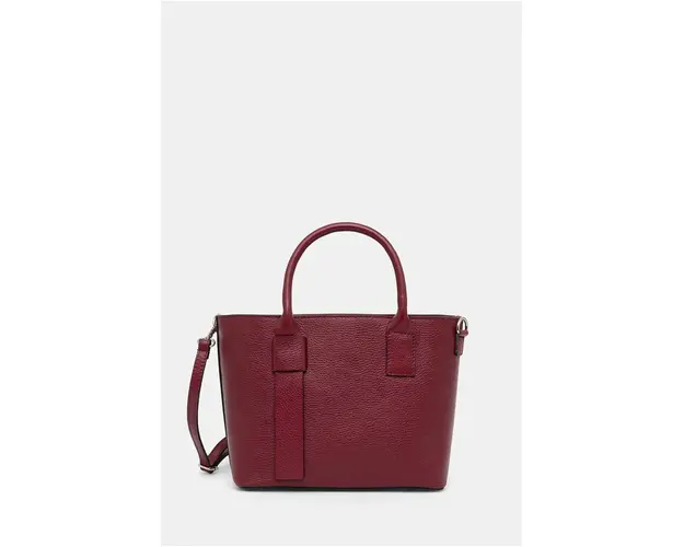 Answear Lab poseta de piele culoarea bordo