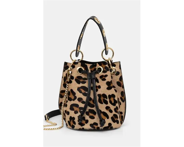 Answear Lab poseta de piele culoarea maro