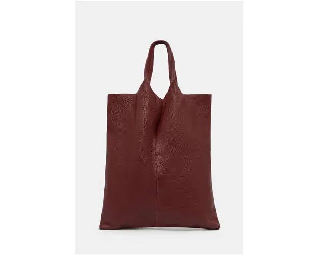 Answear Lab poseta de piele culoarea rosu