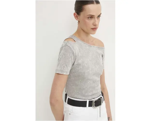 Answear Lab tricou femei, culoarea gri