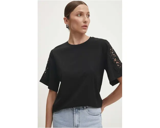 Answear Lab tricou femei, culoarea negru