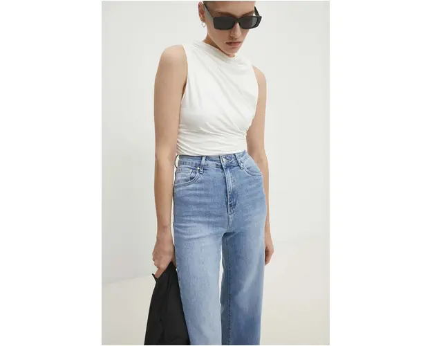 Answear Lab top femei, culoarea bej