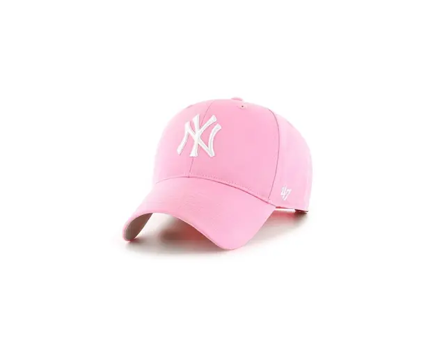 47brand sapca Mlb New York Yankees culoarea roz, cu imprimeu