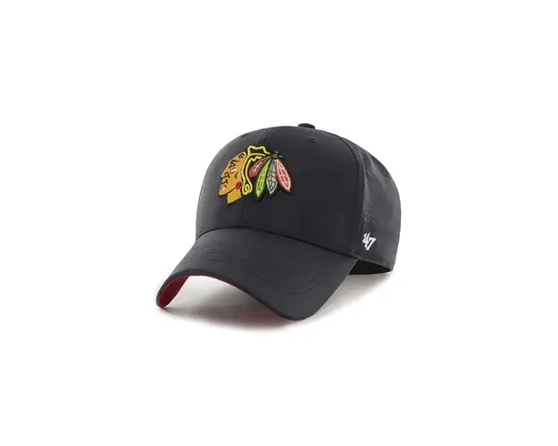 47brand sapca Nhl Chicago Blackhawks culoarea negru, cu imprimeu