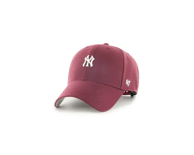 47brand sapca Mlb New York Yankees culoarea bordo, cu imprimeu