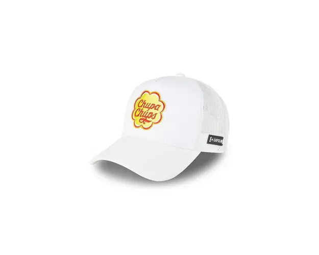 Capslab sapca CHUPA CHUPS culoarea alb, cu imprimeu