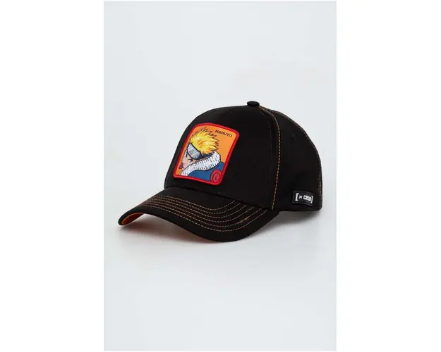 Capslab sapca Naruto culoarea negru, cu imprimeu