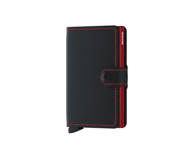 Secrid portofel de piele MM.Black.Red-Black.Red