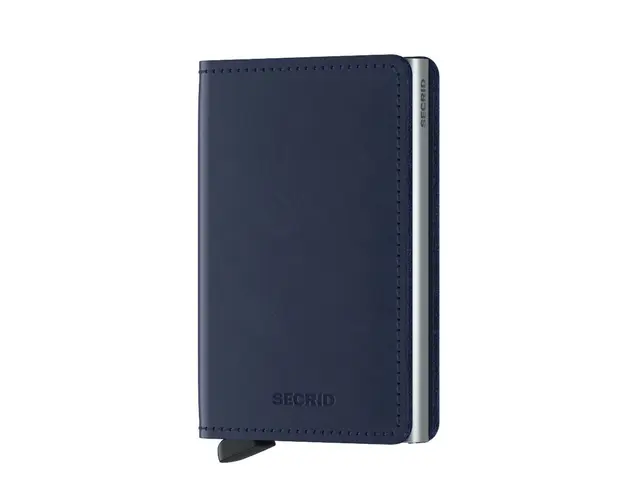 Secrid portofel de piele SO.Navy-Navy