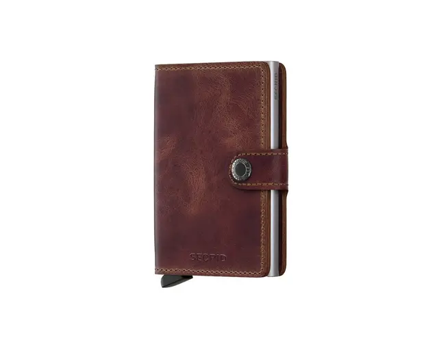 Secrid portofel de piele MV.Brown-Brown