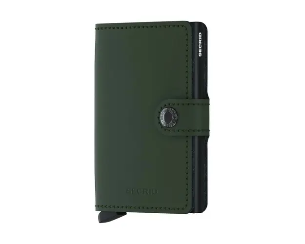 Secrid portofel culoarea negru MM.Green.Black-Green.Blac