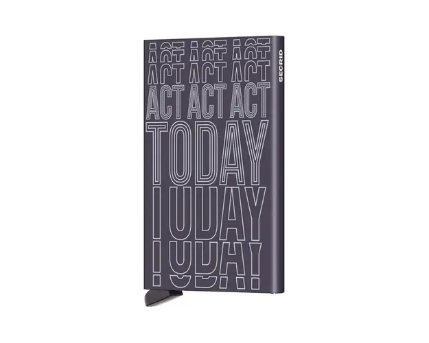 Secrid portofel Laser Dark Purple culoarea violet