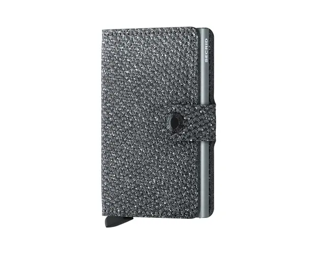 Secrid portofel de piele Miniwallet Sparkle Silver culoarea argintiu