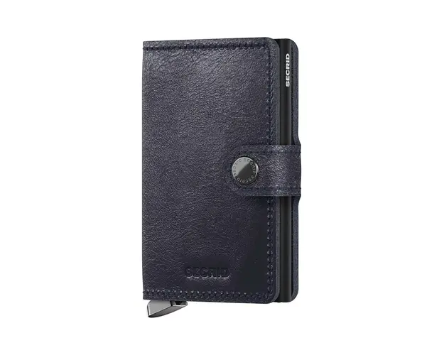Secrid portofel de piele culoarea albastru marin, MBc-Navy