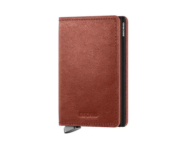 Secrid portofel de piele culoarea maro, SBc-Brown