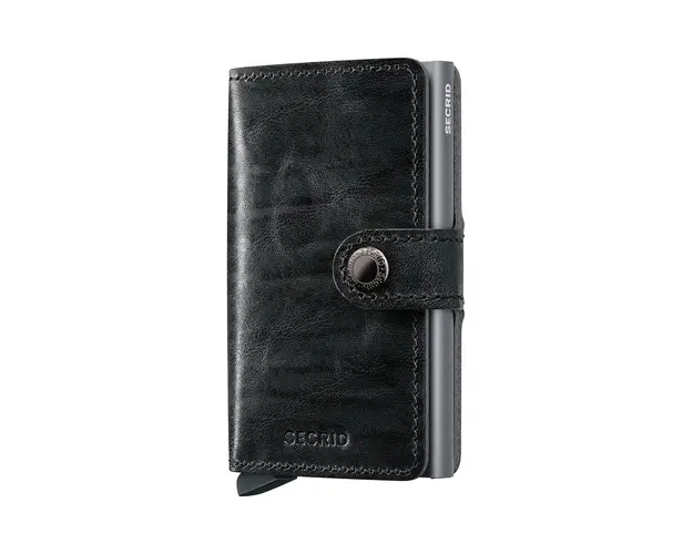 Secrid portofel de piele culoarea gri, MDM-Grey