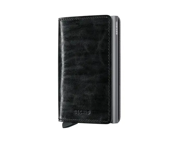 Secrid portofel de piele culoarea gri, SDM-Grey