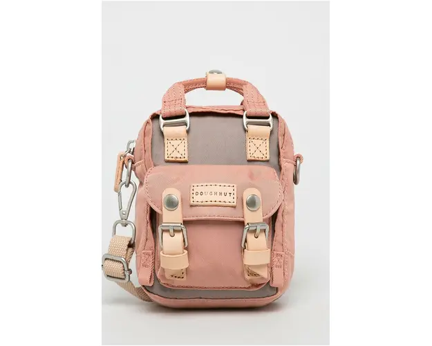 Doughnut rucsac femei, culoarea roz, mic, neted