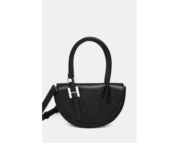 Silvian Heach poseta de piele SPAGNOLI culoarea negru, RCP25020BO