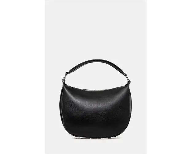 Silvian Heach poseta de piele SPACCANAPOLI culoarea negru, RCP25028BO