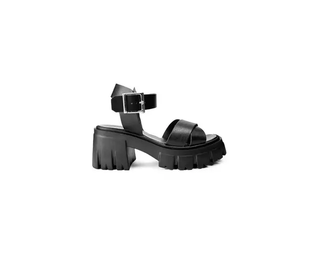 Altercore sandale Sophia femei, culoarea negru, cu toc drept