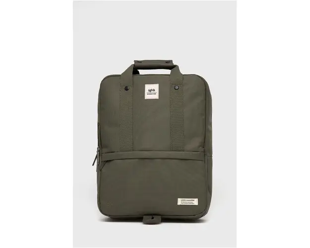 Lefrik rucsac barbati, culoarea verde, mare, neted