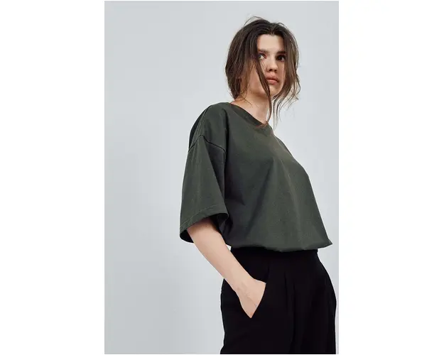 MUUV. tricou din bumbac READY TO WEAR culoarea verde