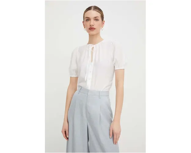 Silvian Heach camasa femei, culoarea bej, regular