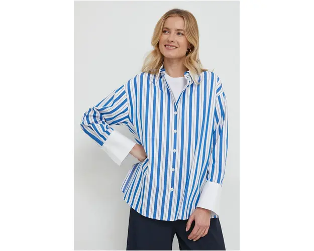 Seidensticker camasa din bumbac femei, cu guler clasic, relaxed